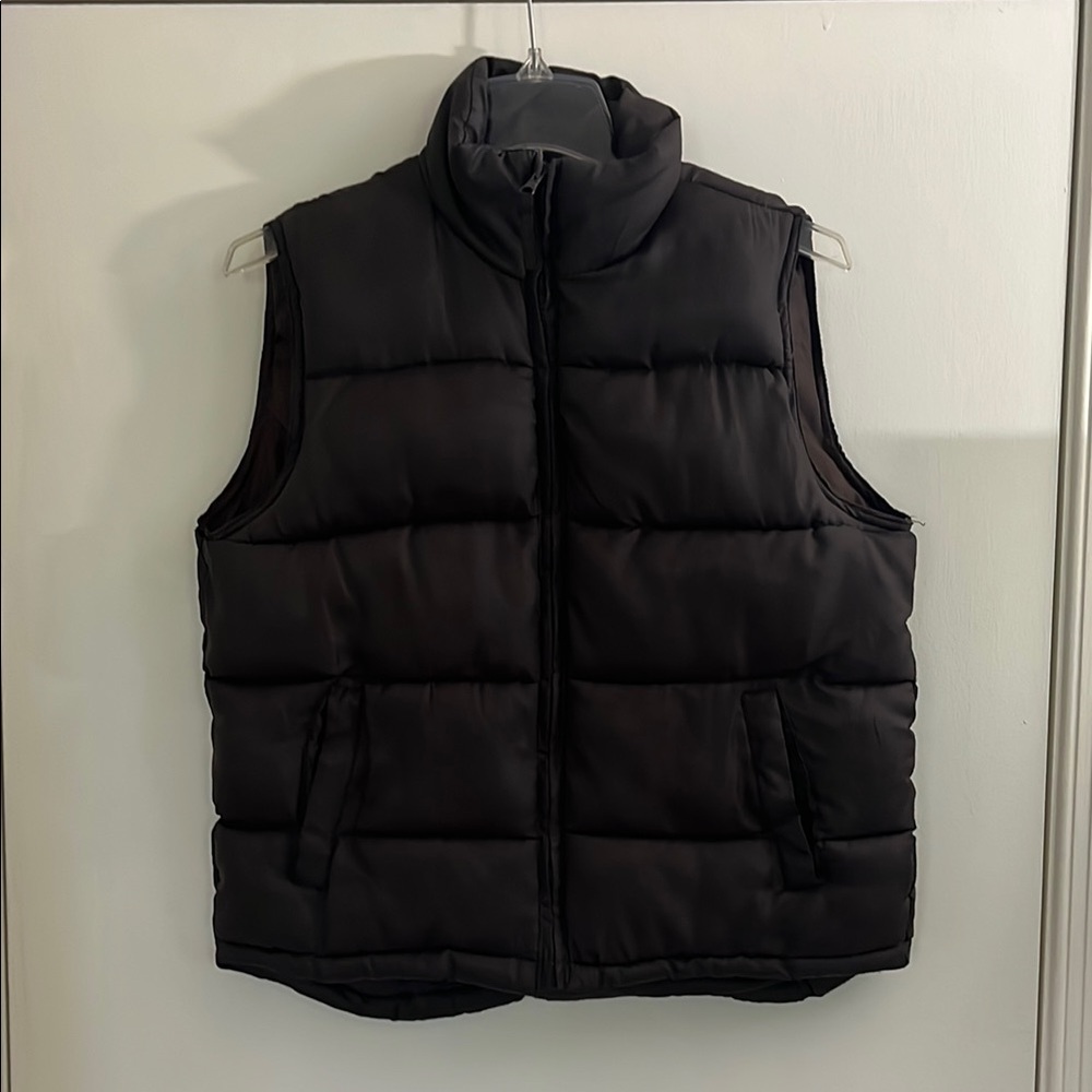 Kid’s Dark Brown Quilted Puffer Vest